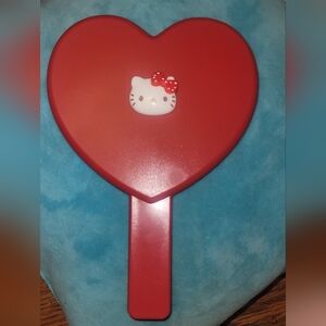 Hello Kitty Red Heart-Shaped Mirror